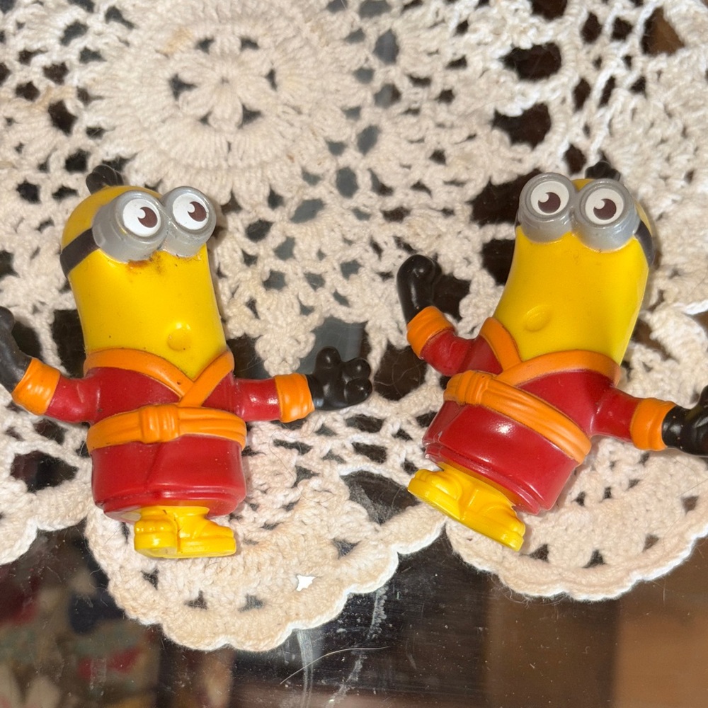 Minion Action Figures in Red and Yellow Suits collectors shop here!